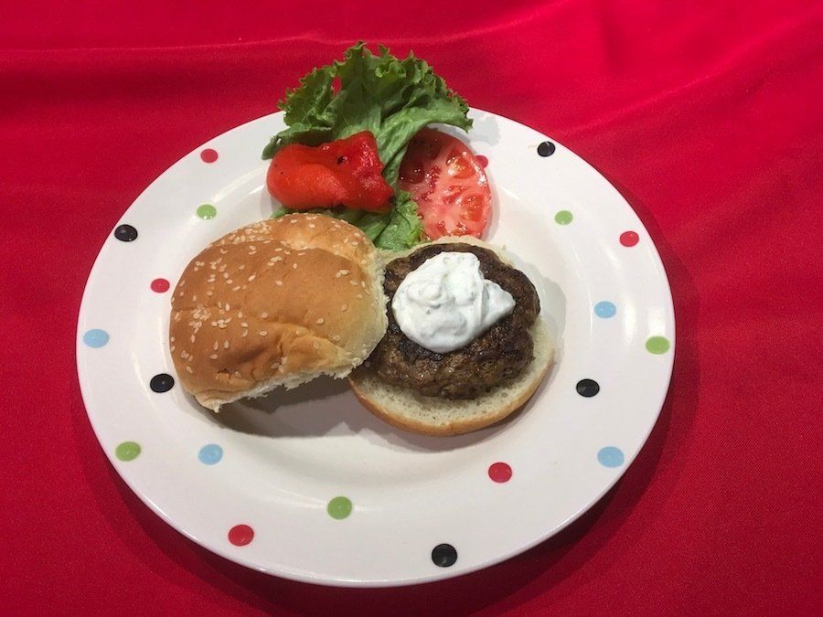 Lamb Burgers with Tzatziki Sauce